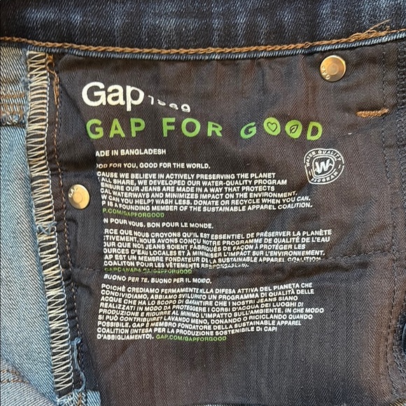 GAP Denim - Low-Rise Flare Women's Blue Jeans (short) - Picture 10 of 11